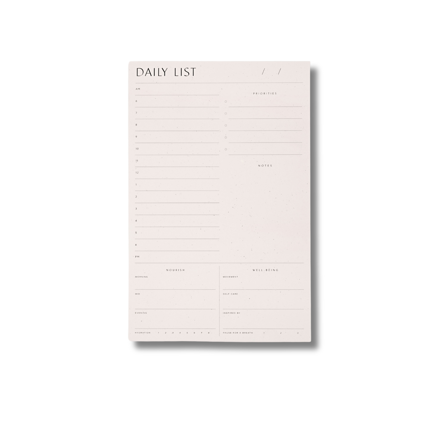 Daily List Pad